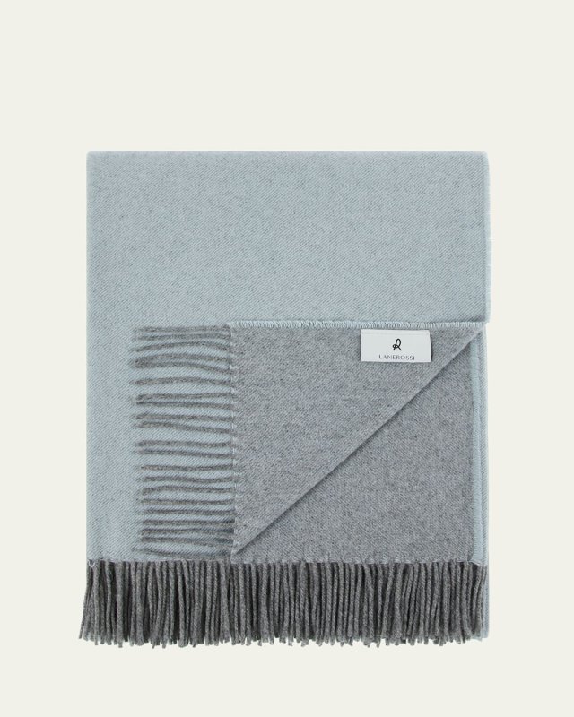 Everest Color Reversible Cashmere Throw, 51" x 70"